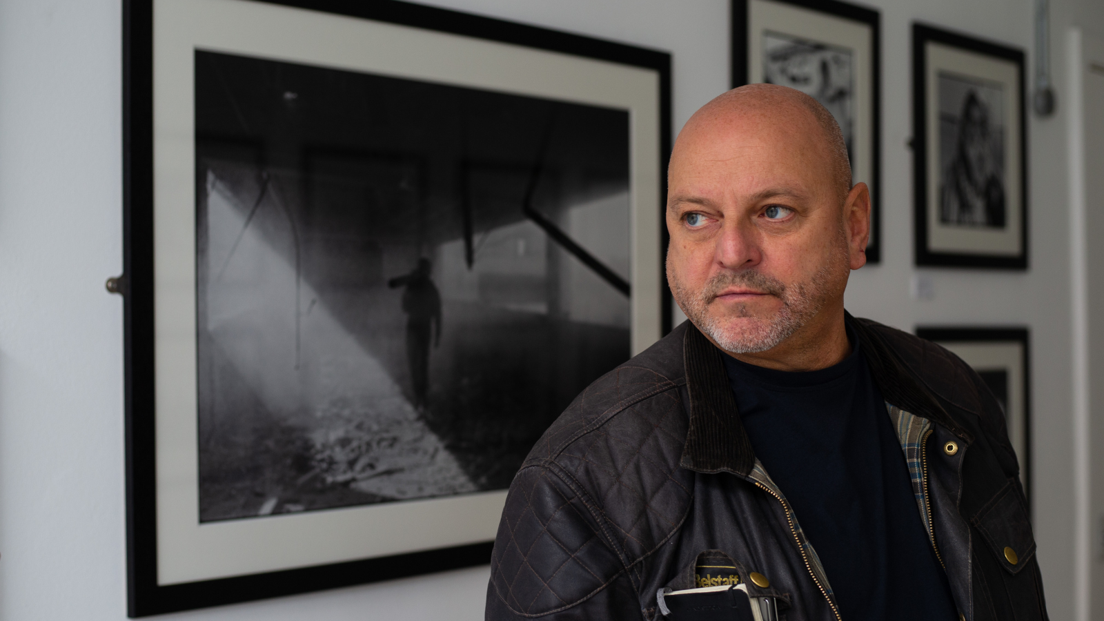 David Pratt at an exhibition of his work. Image Credit: Colin Mearns