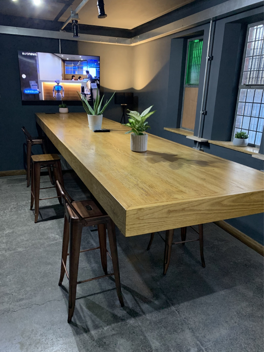 Seating area at Assumption Studios