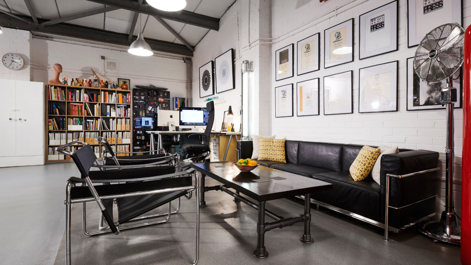 Seating area at M2 Films Edinburgh