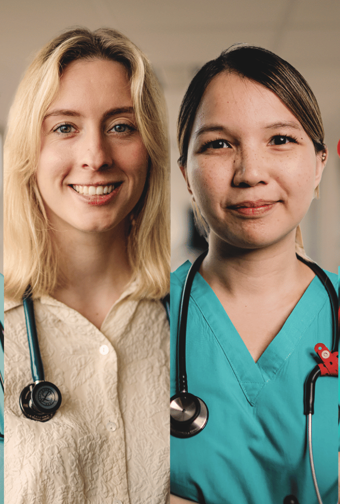 Two female doctors.
