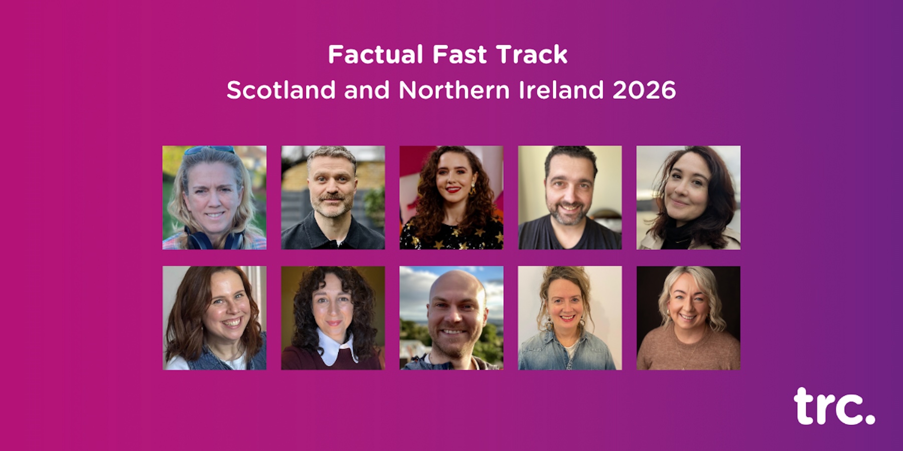 A composite image of the TRC Factual Fast Track delegates 2026
