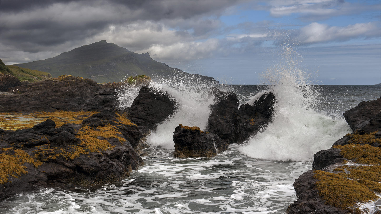 Waves crashing