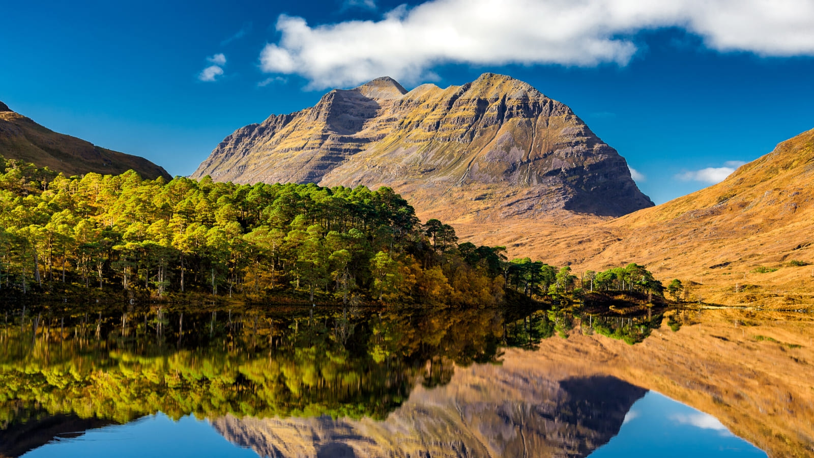 A mountain scene in Scotland